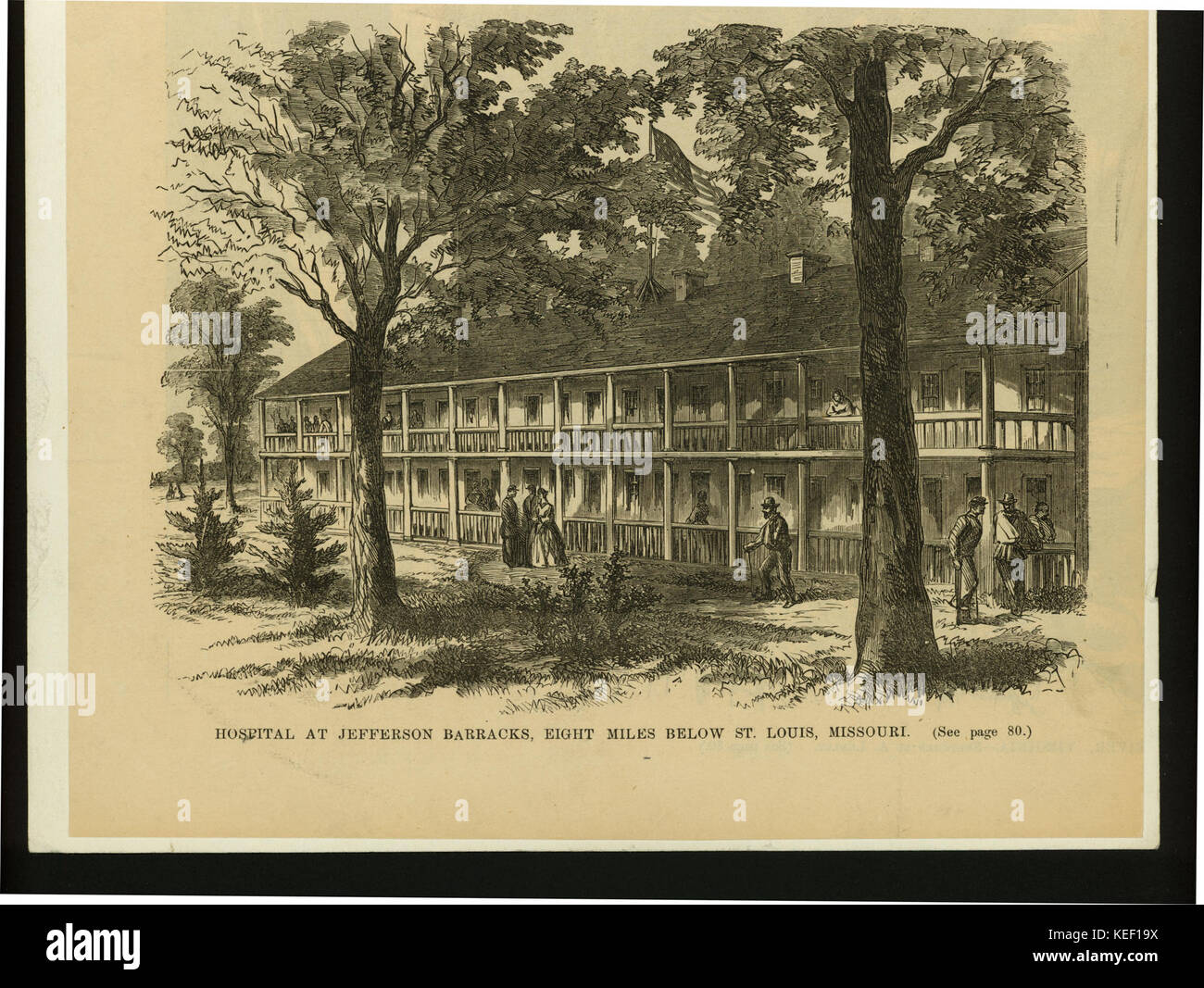 Hospital at Jefferson Barracks, Eight Miles Below St. Louis, Missouri