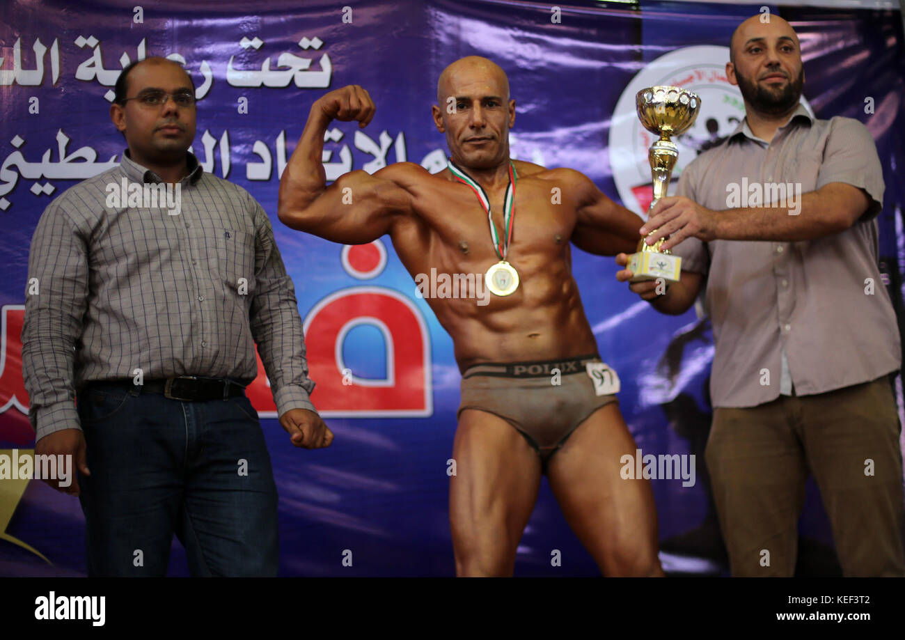 Gaza Bodybuilder Gaza City, Gaza Strip, Palestinian Territory. 20th Oct, 2017. A ...