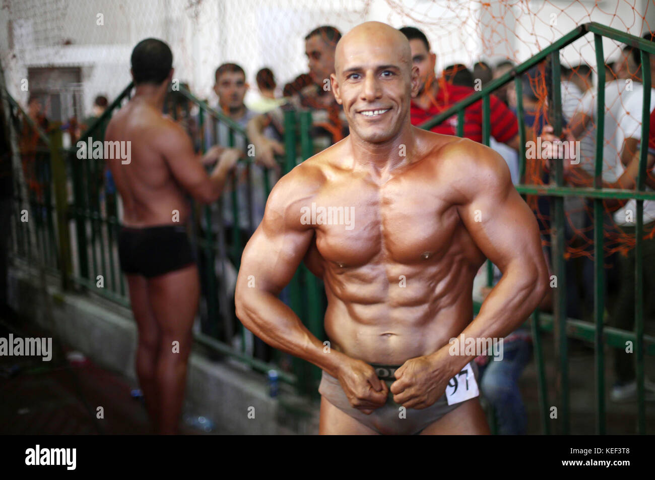 Gaza Bodybuilder Gaza City, Gaza Strip, Palestinian Territory. 20th Oct, 2017. A ...