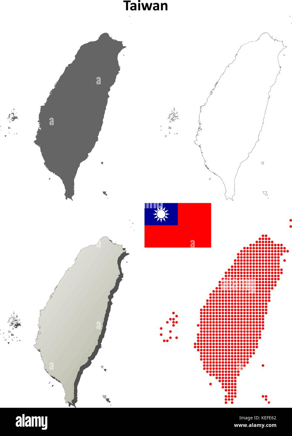 Outline map of taiwan hi-res stock photography and images - Alamy