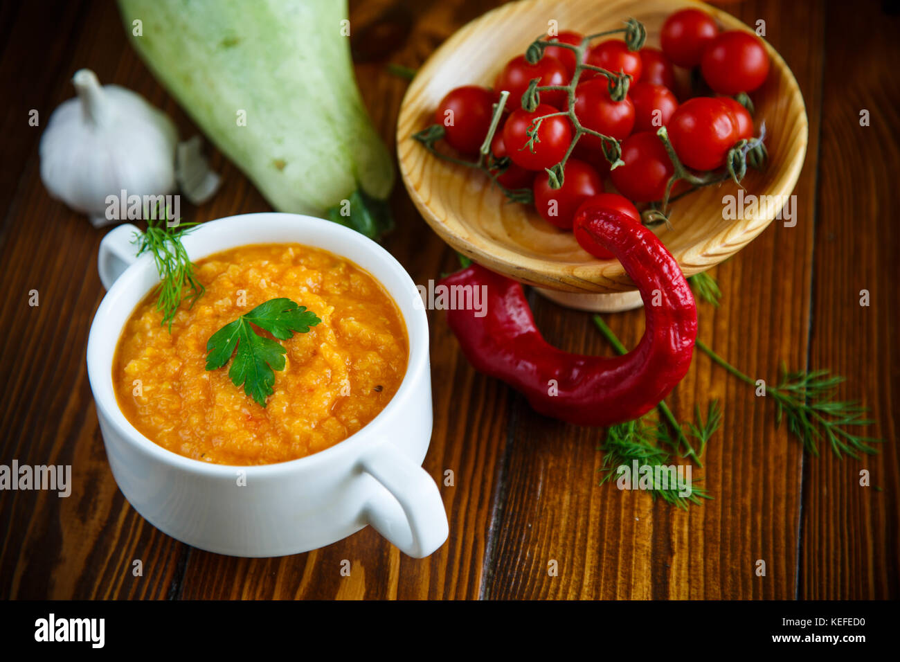 Stewed steamed zucchini with vegetables Stock Photo Alamy