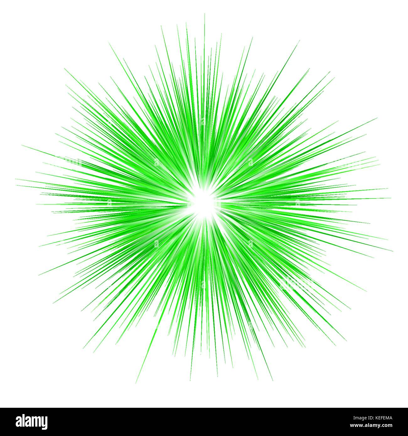 Green abstract explosion design background Stock Vector