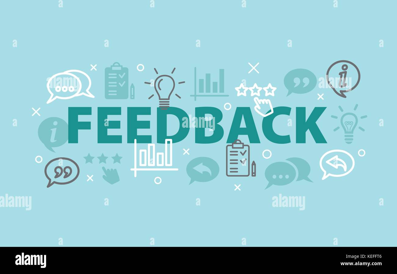 FEEDBACK Concept with icons Stock Vector Image & Art - Alamy