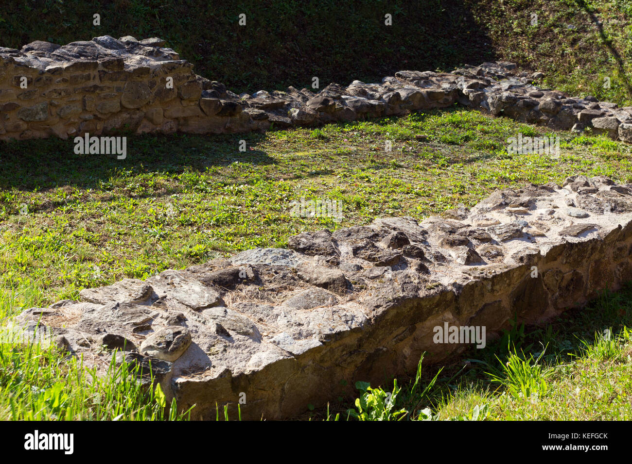 Old Geneva: Remains of a roman-gallic villa Stock Photo