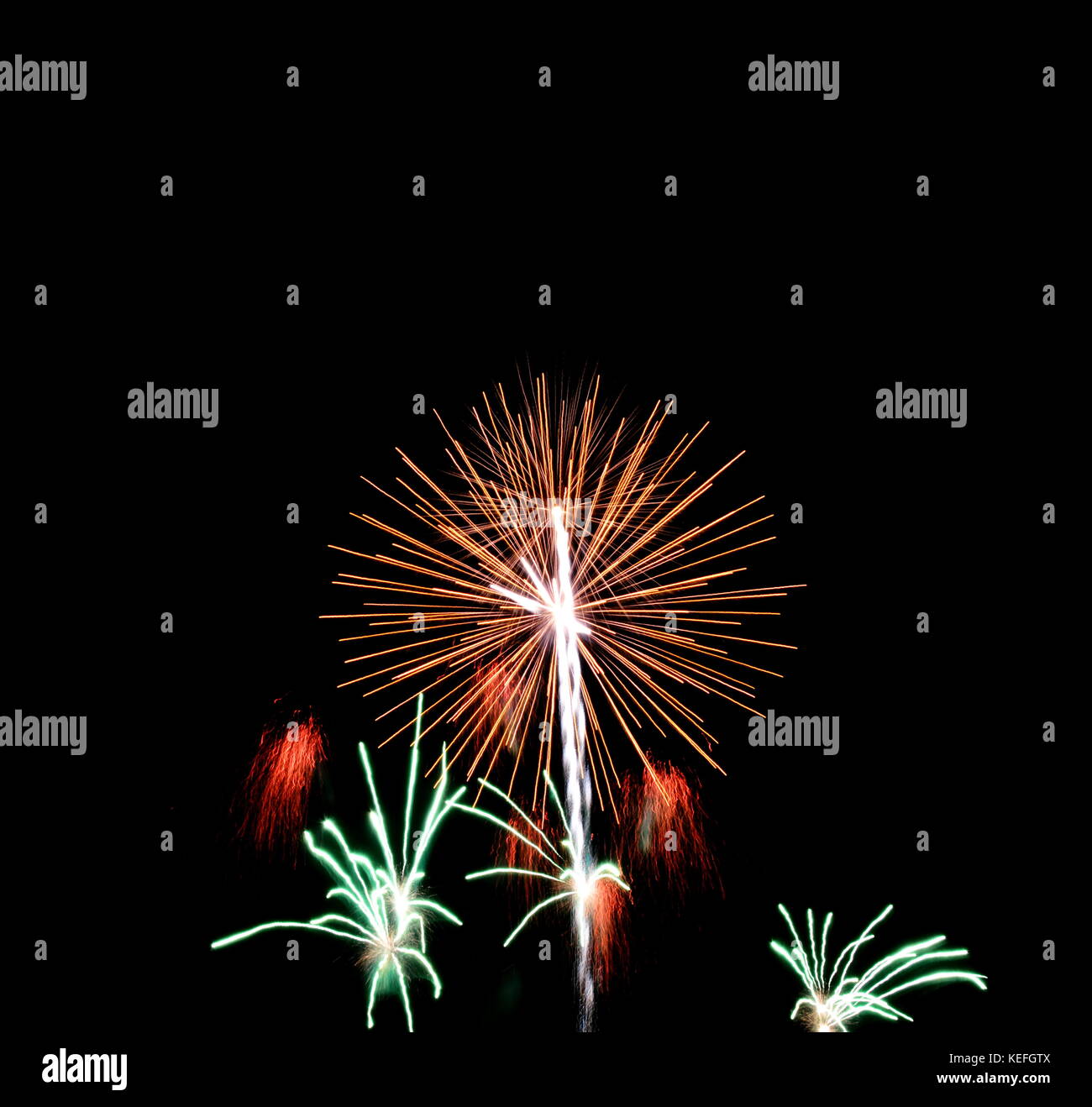 celebrate fireworks explosive on sky in night Stock Photo Alamy