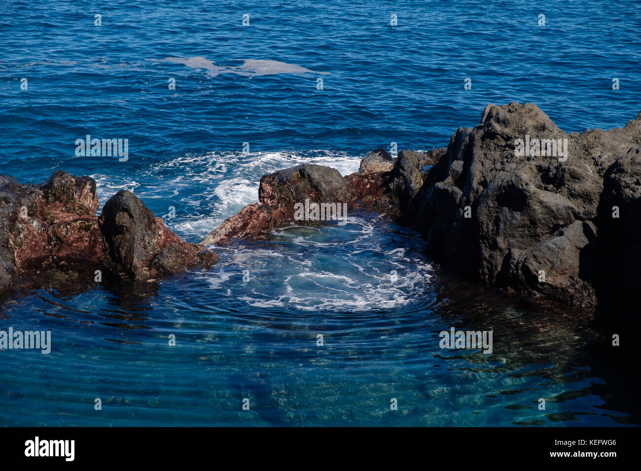 natural swimming pools on Tenerife island Stock Photo Alamy