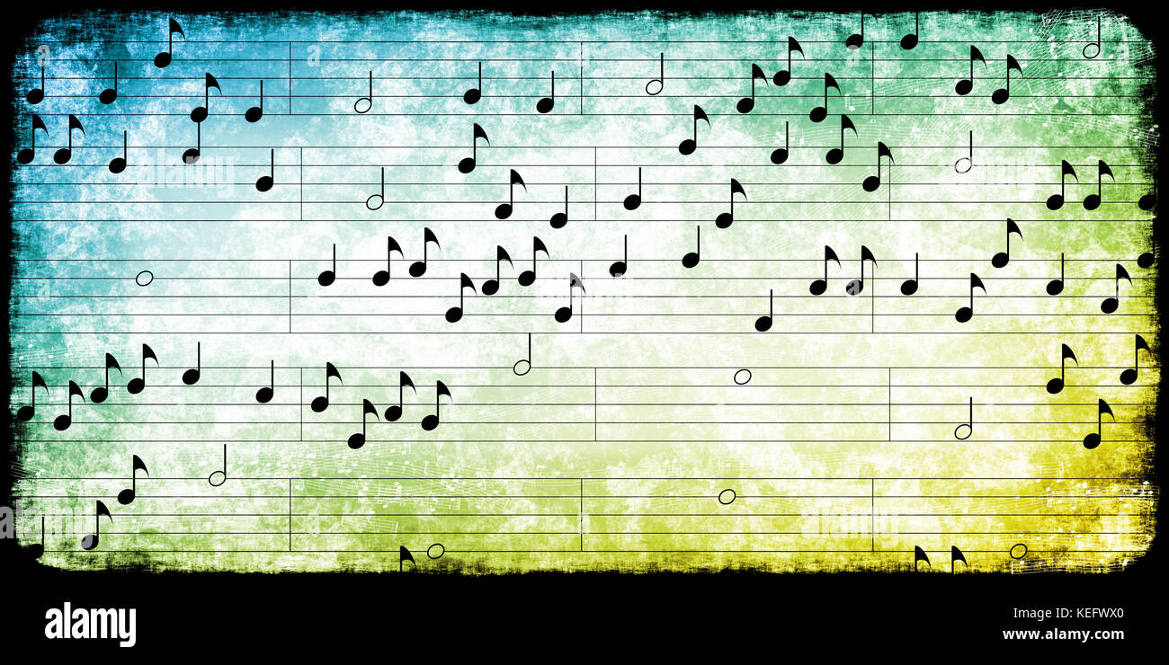 Music Symbol Background with Musical Notes Art Stock Photo - Alamy