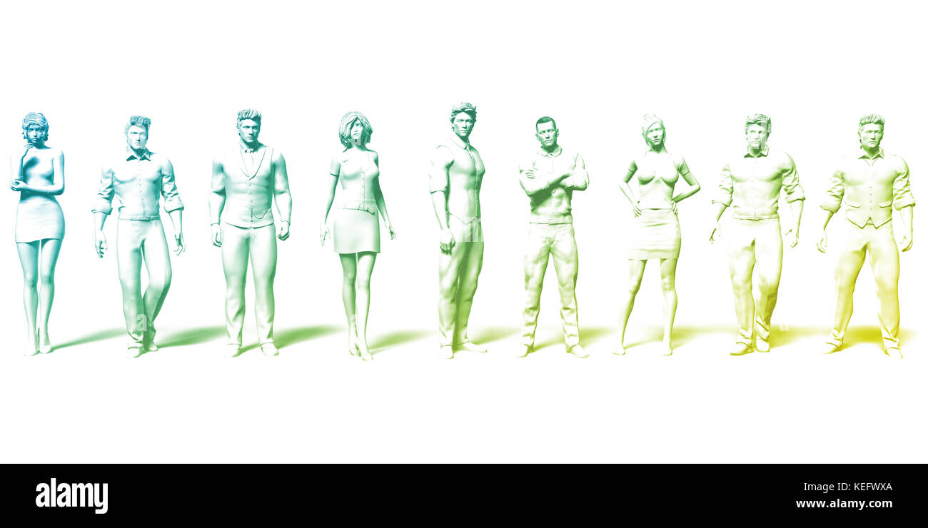 Group of Executives Standing Together as a Business Concept Stock Photo ...