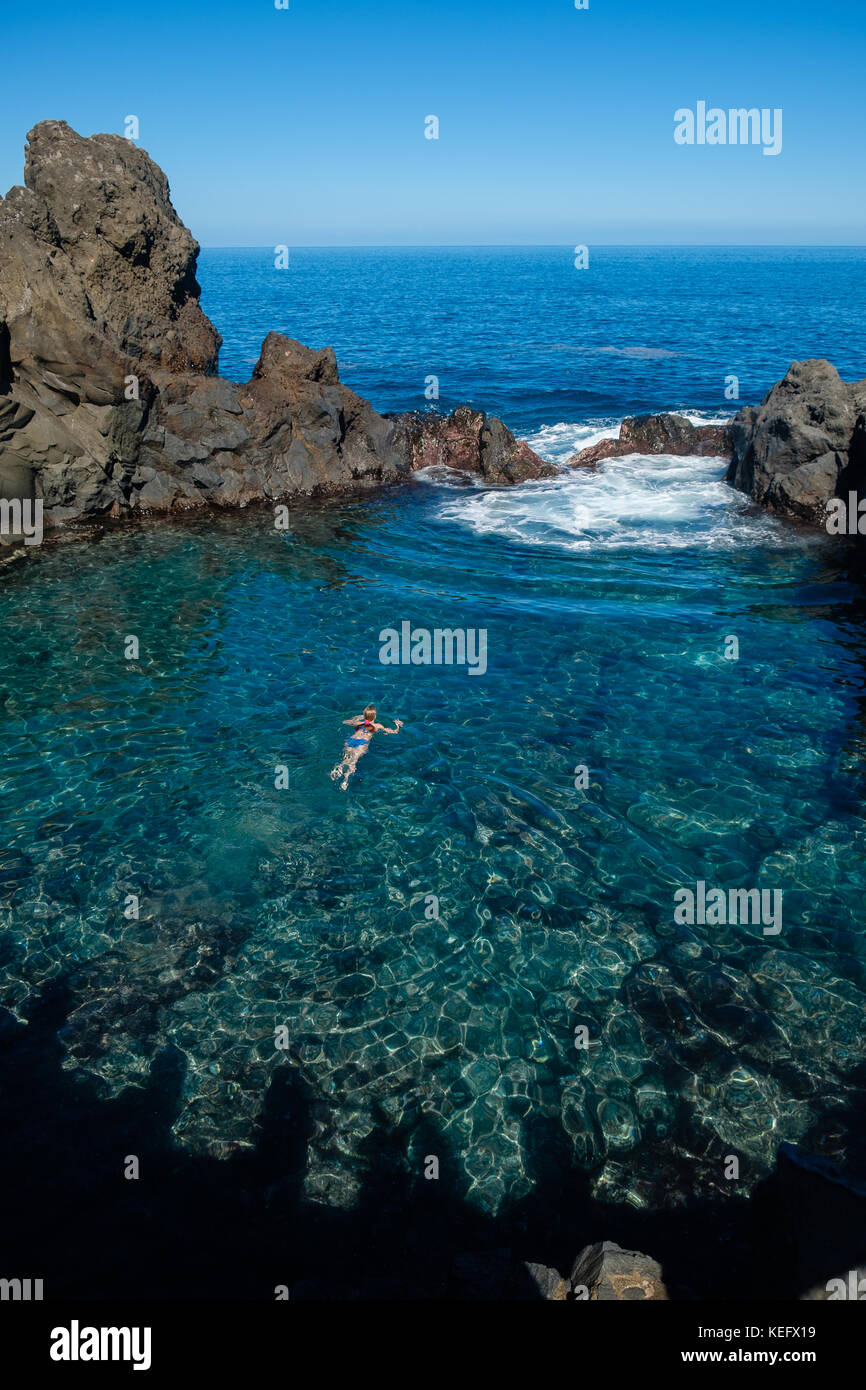 natural swimming pools on Tenerife island Stock Photo Alamy