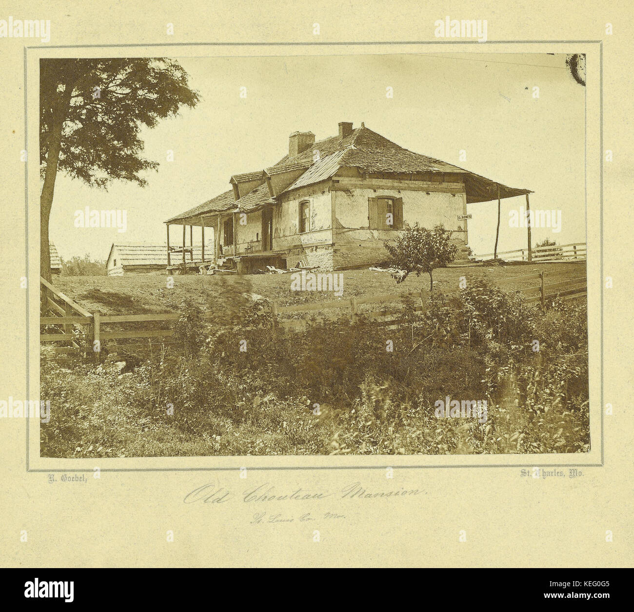 Old Chouteau Mansion. St. Louis Co. MO Stock Photo Alamy