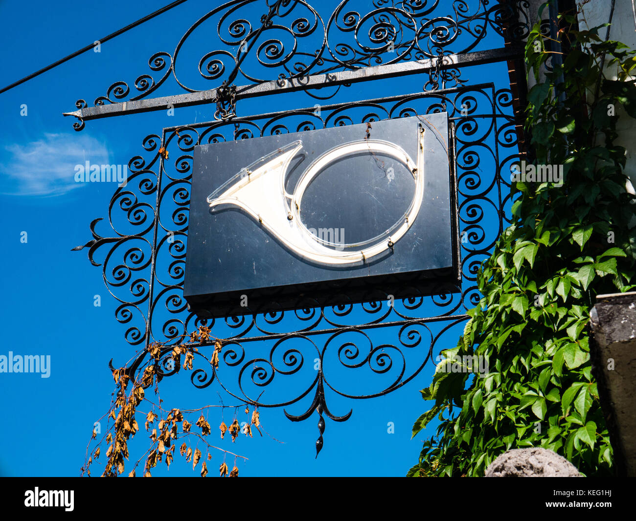 The French Horn Luxury Hotel, SonningonThames, Sonning Eye, Oxfordshire, England Stock Photo