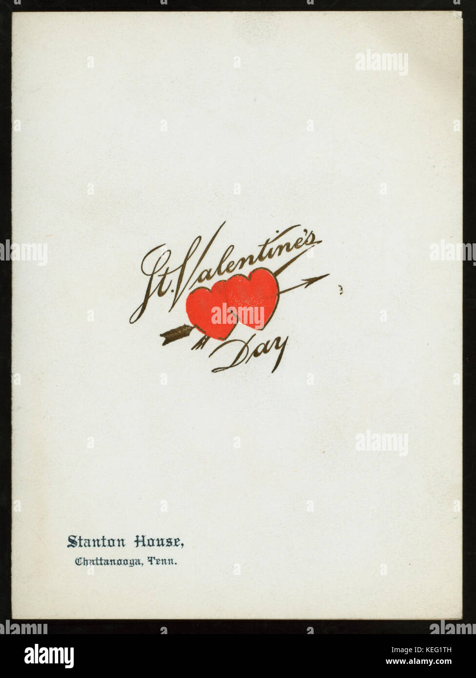 ST. VALENTINE'S DAY DINNER (held by) STANTON HOUSE (at) CHATTANOOGA, TN