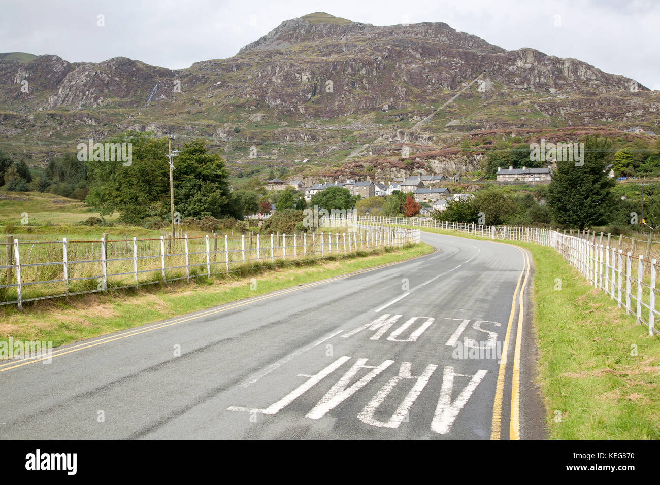 Tanygrisiau Village, Blaenau Ffestiniog; Wales; UK Stock Photo Alamy