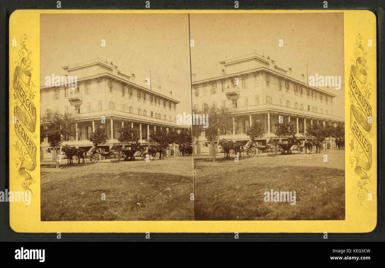 Egmont Hotel, Fernandina, Florida, from Robert N. Dennis collection of stereoscopic views Stock