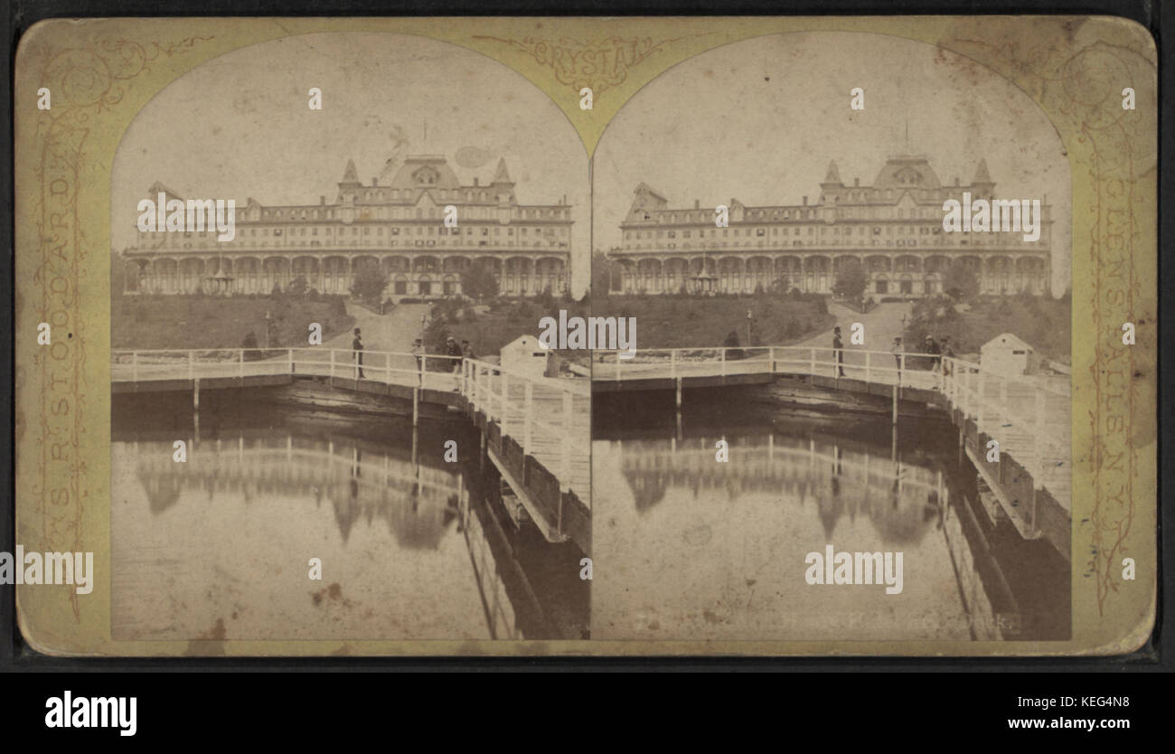 Fort William Henry Hotel from dock, by Stoddard, Seneca Ray, 1844 1917