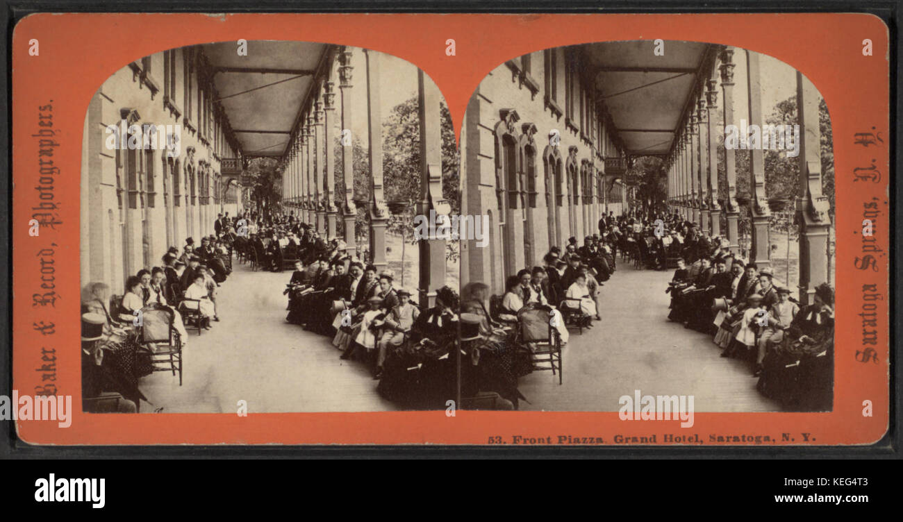 Front Piazza, Grand Hotel, Saratoga, N.Y, from Robert N. Dennis