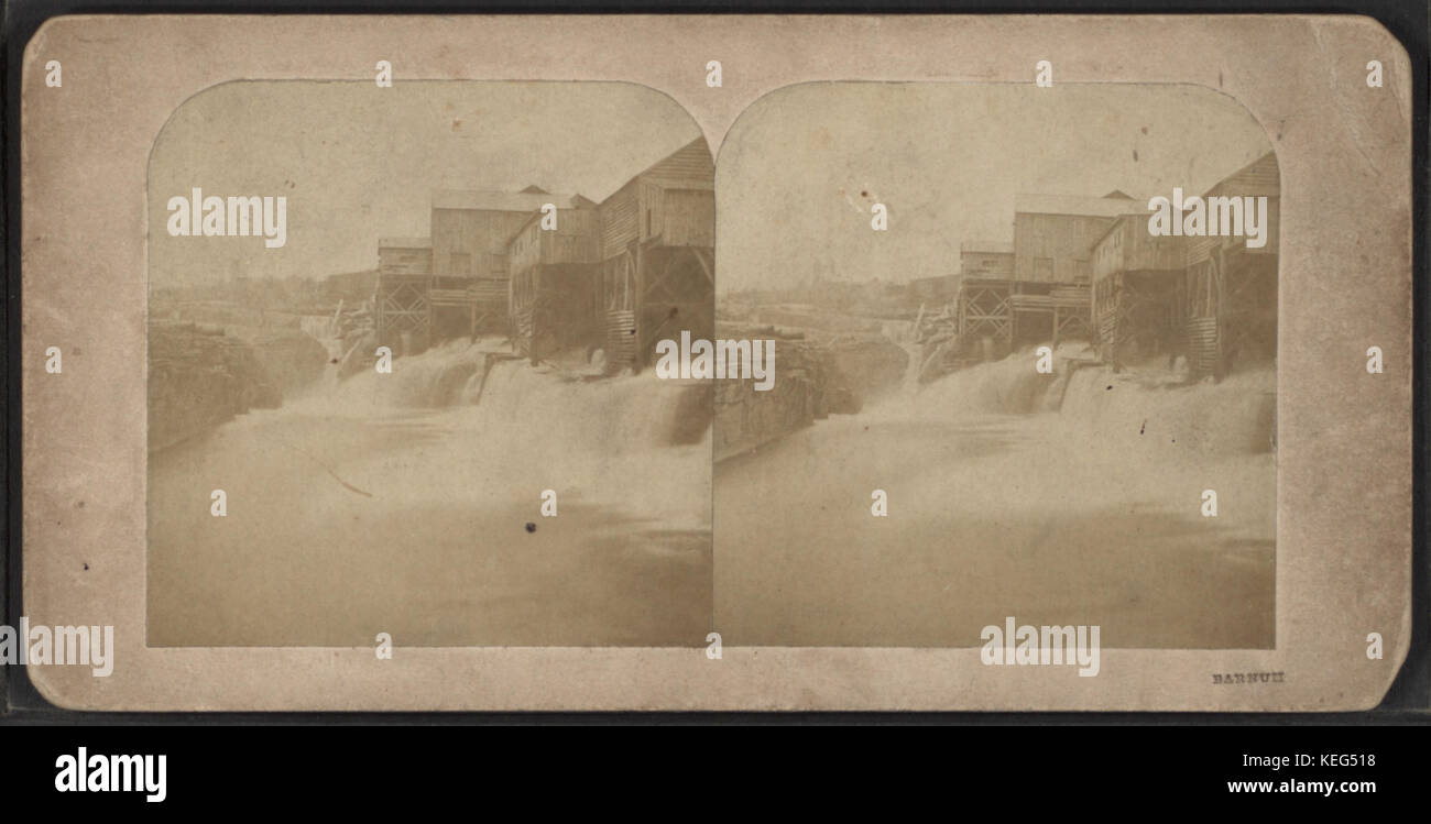 Glens Falls, Hudson River, by Deloss Barnum Stock Photo Alamy