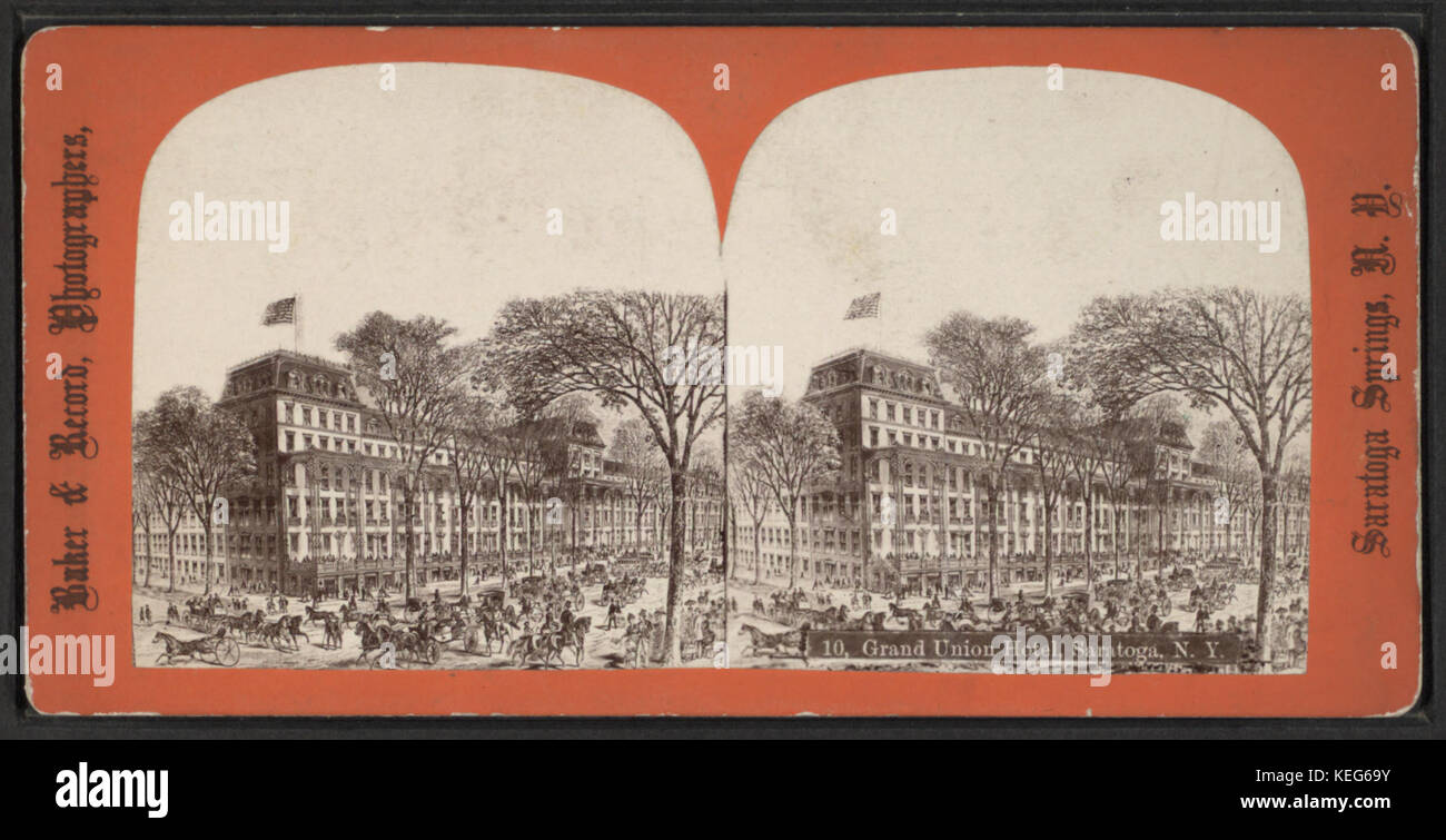 rand Union Hotel, Saratoga N.Y, from Robert N. Dennis collection of