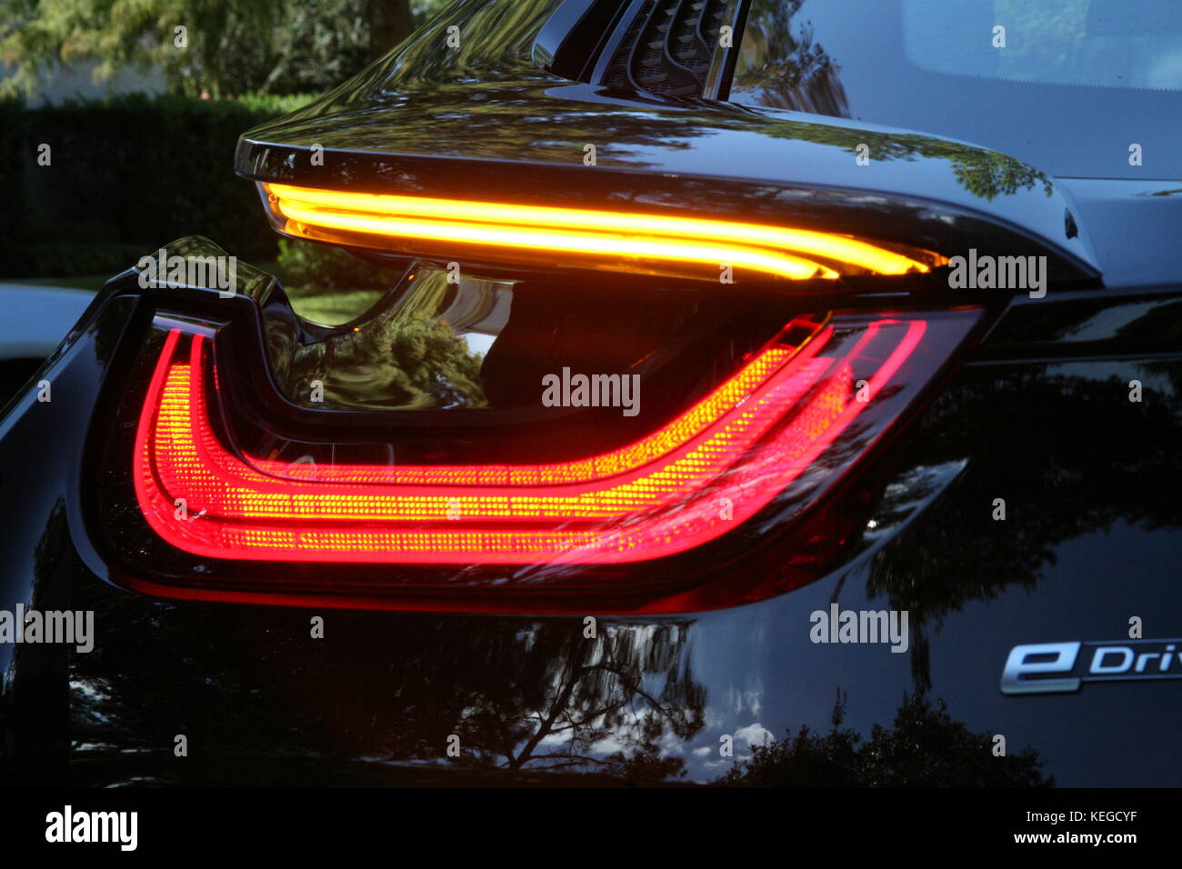 Electric super car ....lights design Stock Photo