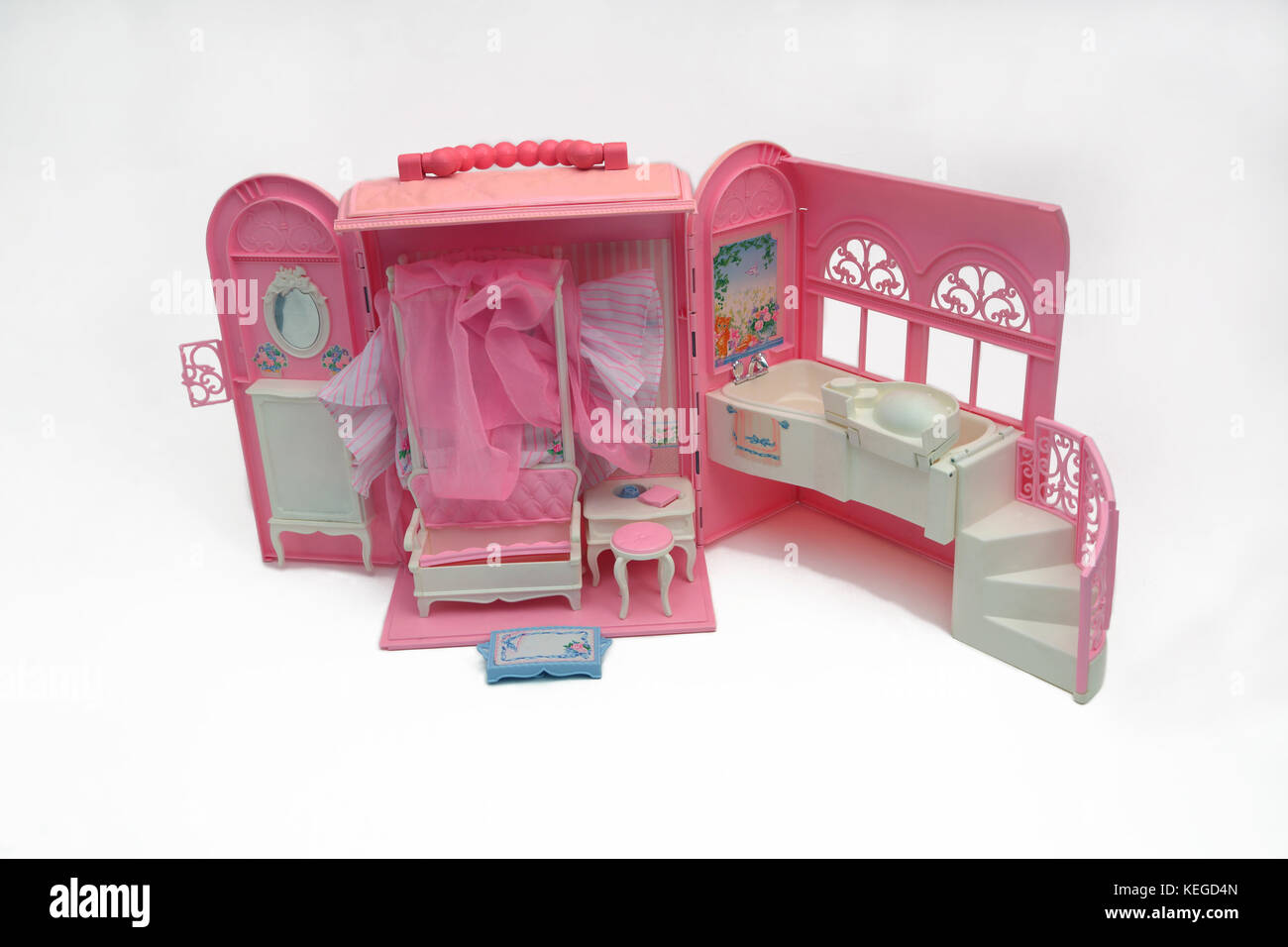 barbie bed and bath playset