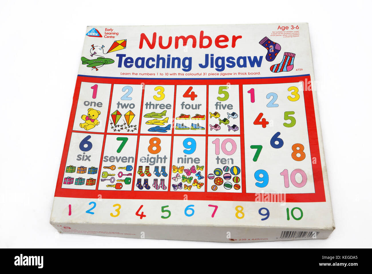 Early Learning Centre Number Teaching Jigsaw Stock Photo