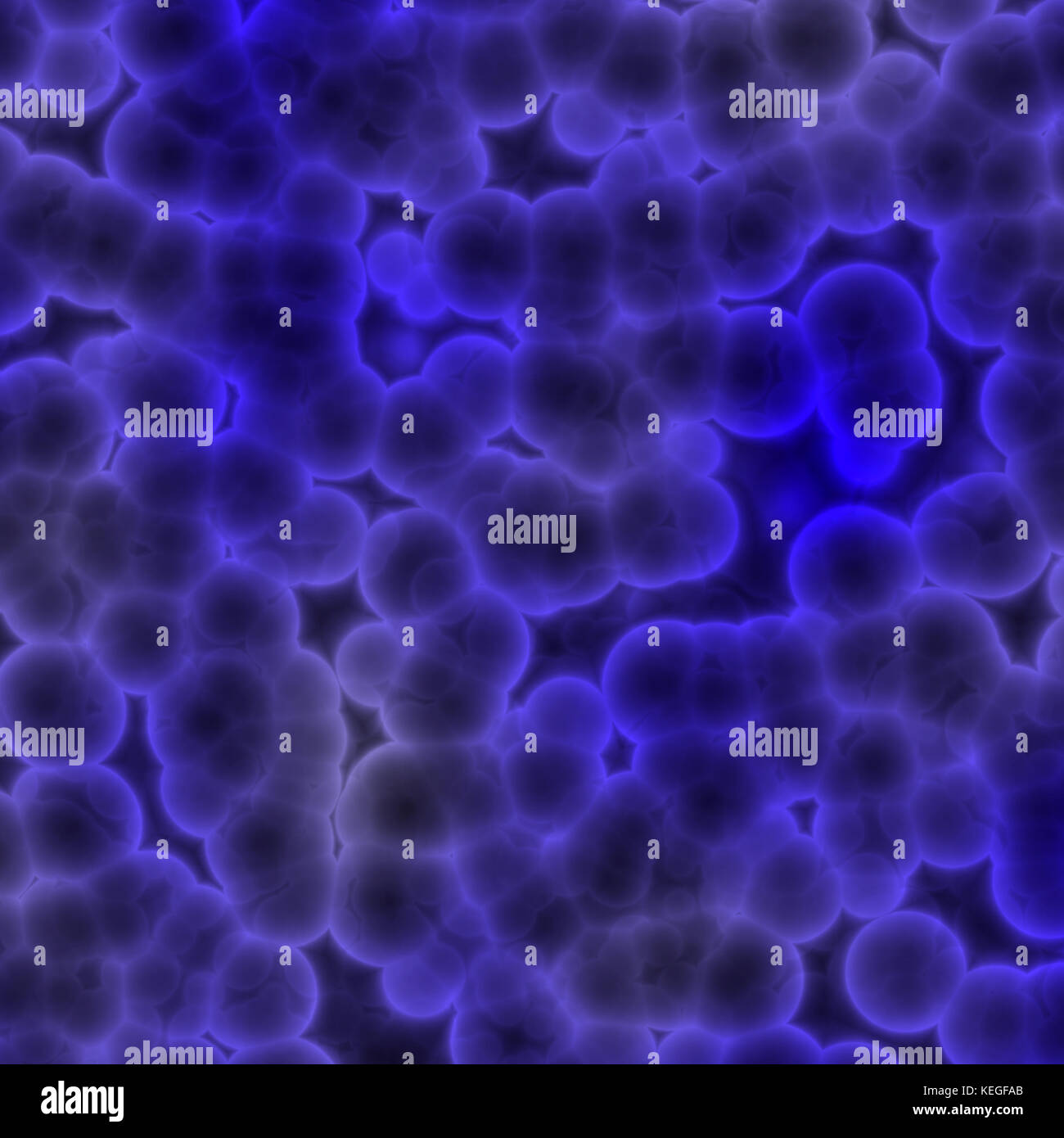 Blue microscopic cells Stock Photo