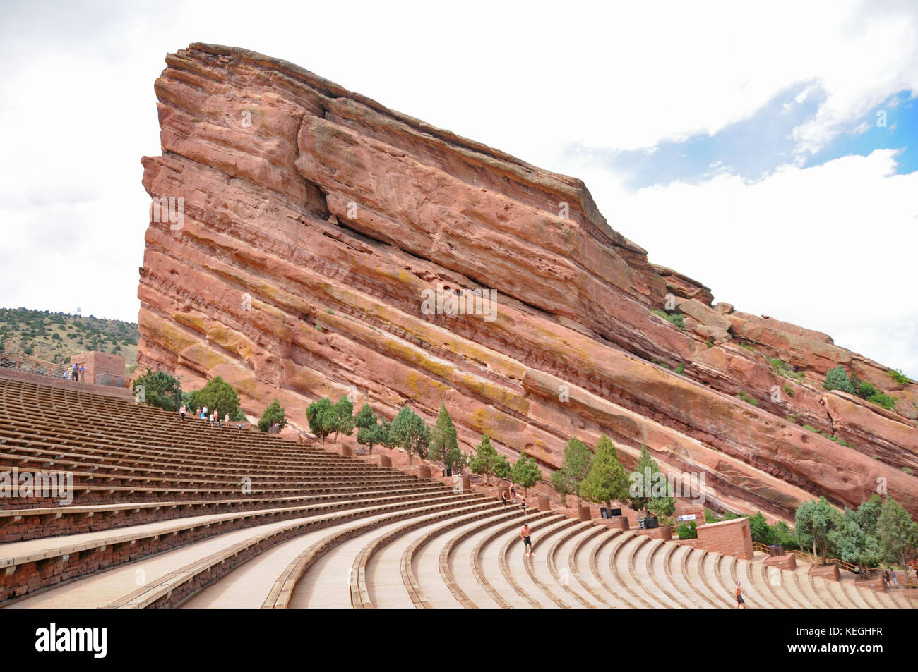 Red Rocks Amphitheatre Is A Rock Structure Near Morrison Colorado 10 Miles 16 Km West Of Denver Where Concerts Are Given In The Open Air Amphithe Stock Photo Alamy