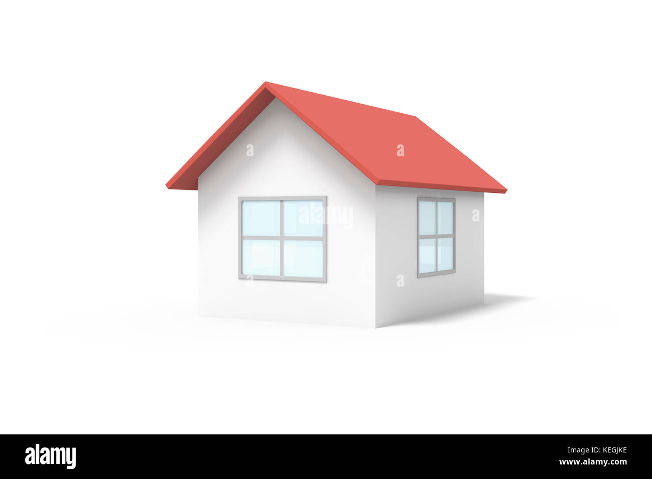 House, Home Isolated on White Stock Photo - Alamy