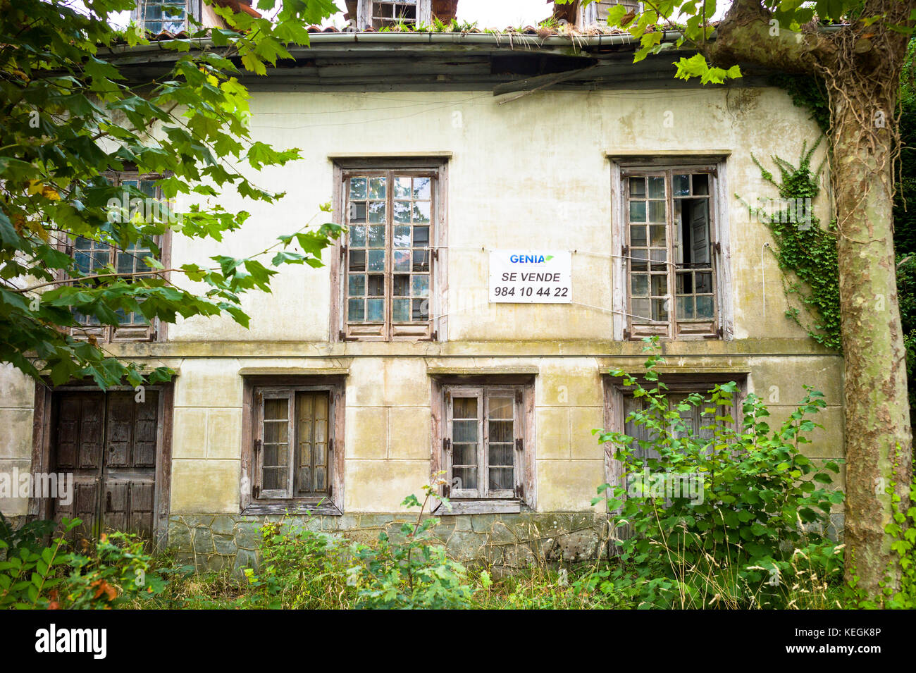 Property for sale in Cudillero in Asturias, Spain Stock Photo Alamy