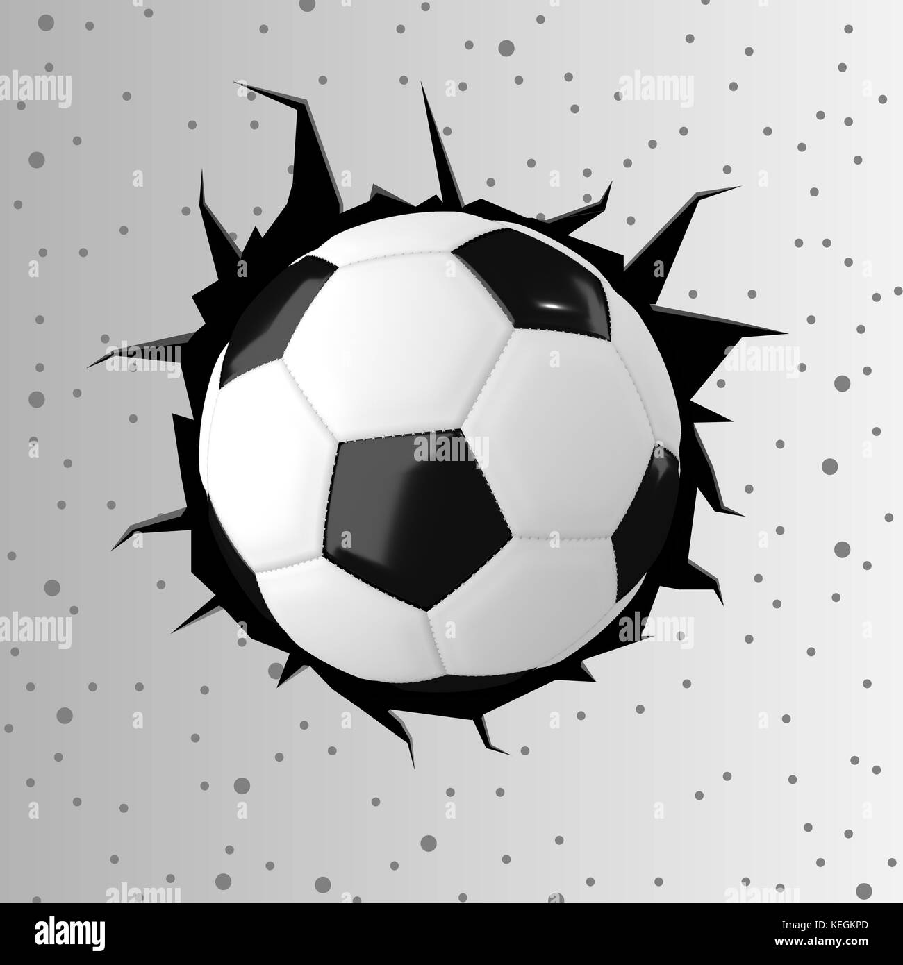 Soccer ball hole wall hires stock photography and images Alamy