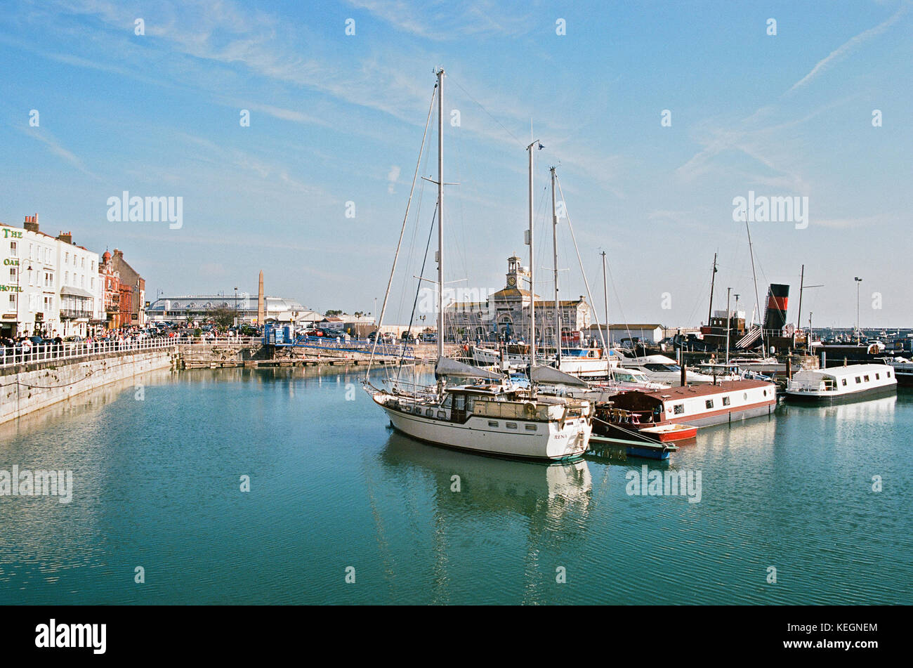 Ramsgate Harbour, on the Isle of Thanet, Kent, Southern Britain Stock Photo
