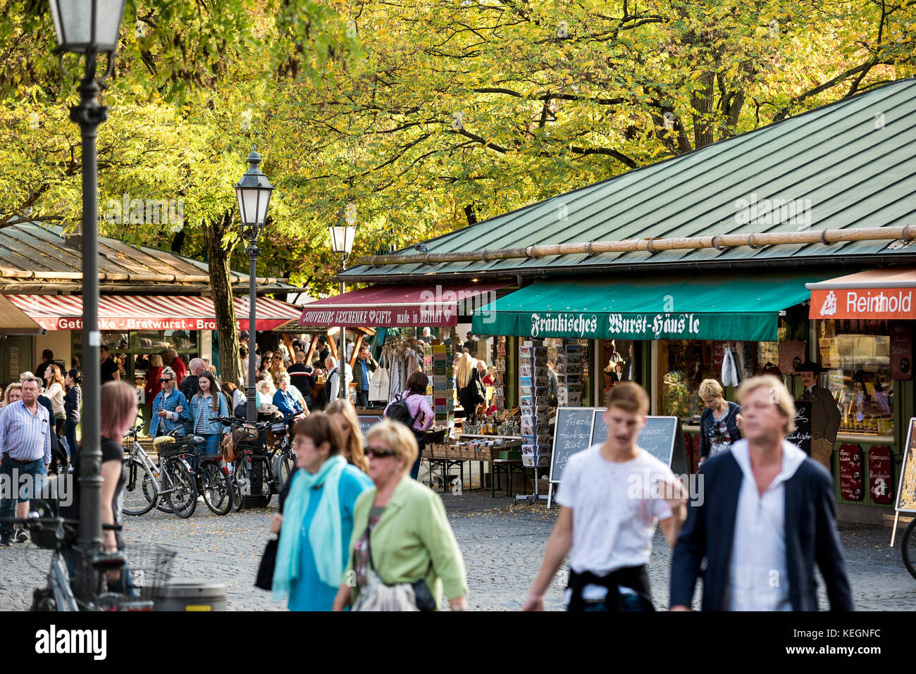 Viktualienmarkt München, Munich, Bavaria, Germany Stock Photo Alamy