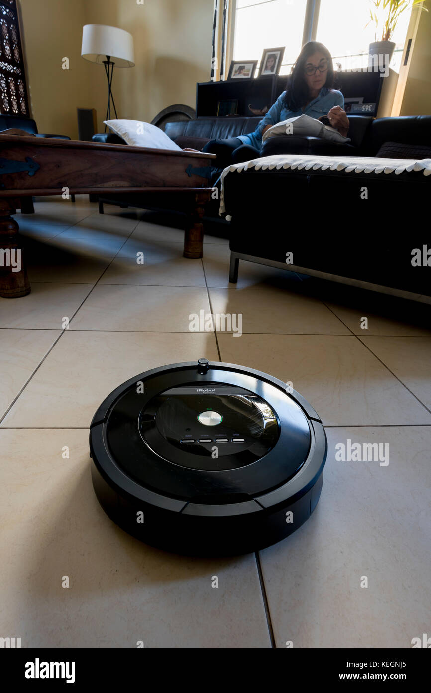 Roomba Irobot Is An Automated Vacuum Cleaning Robot And Powered By