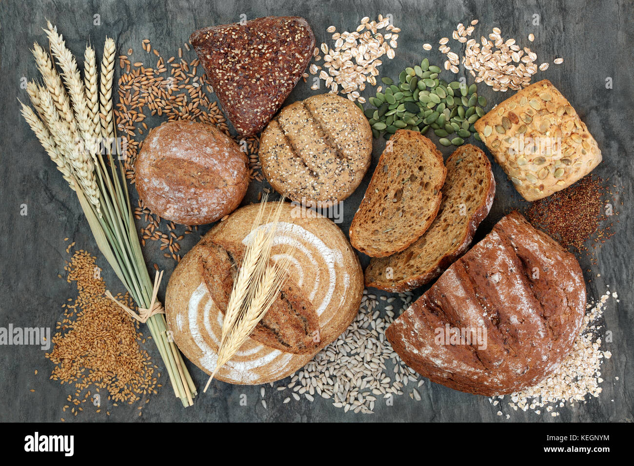 High dietary fibre health food concept with multi seed whole grain