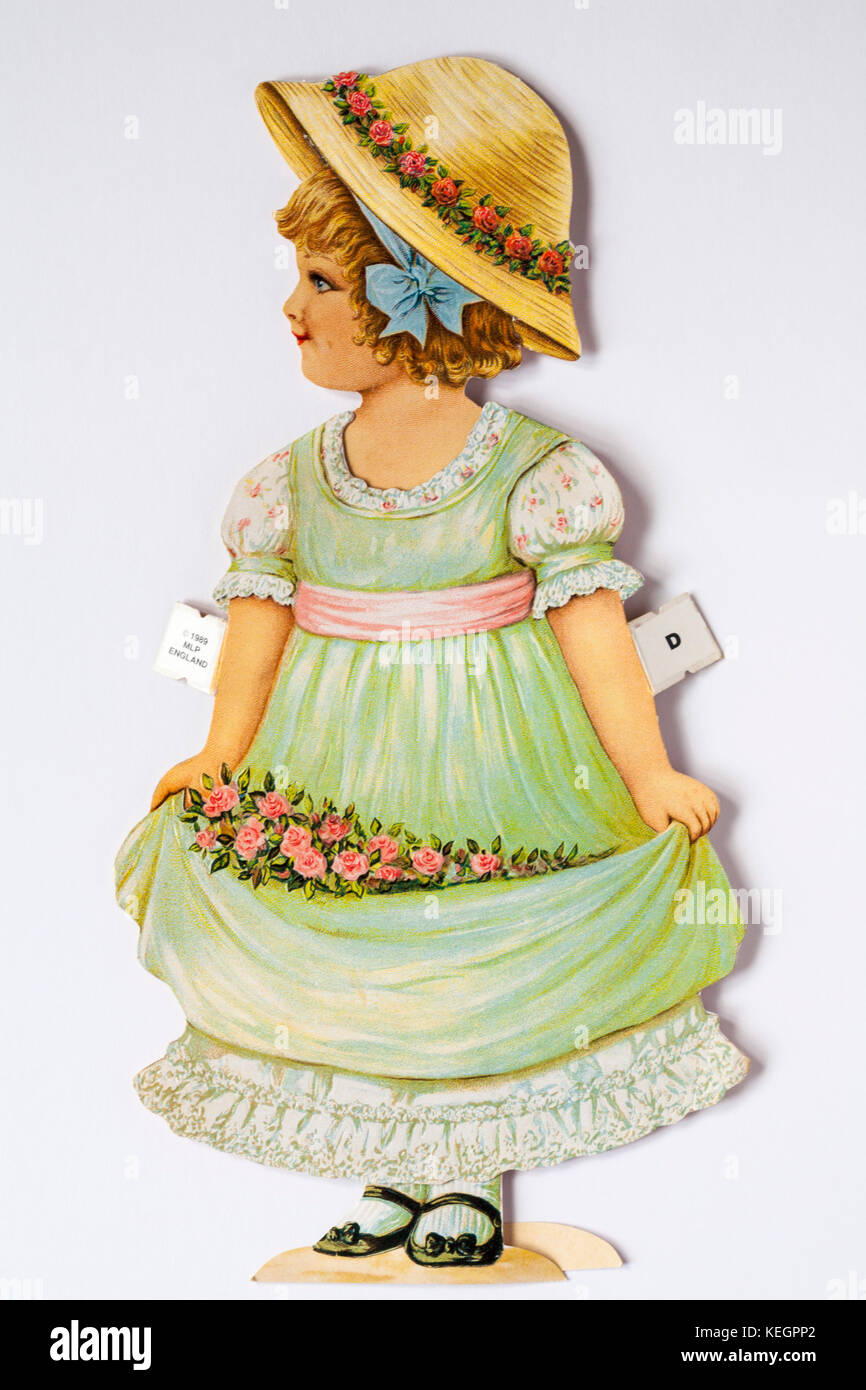 Lady Anne Dress Me Doll Wearing One Of Four Different Outfits Stock Photo Alamy