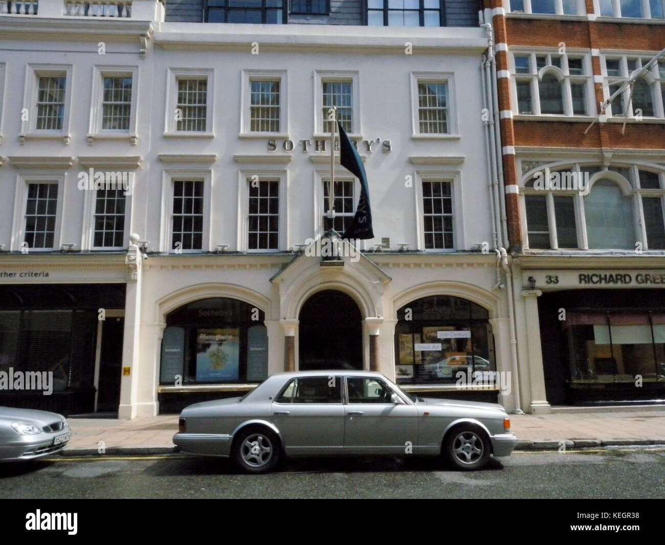 Sotheby's headquarters in London Mayfair area Stock Photo Alamy