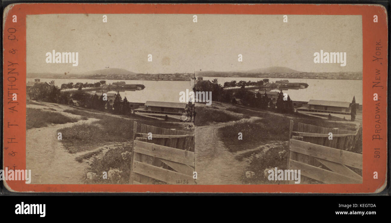 Fishkill Landing, with Newburgh and Snake Hill in the distance, by E