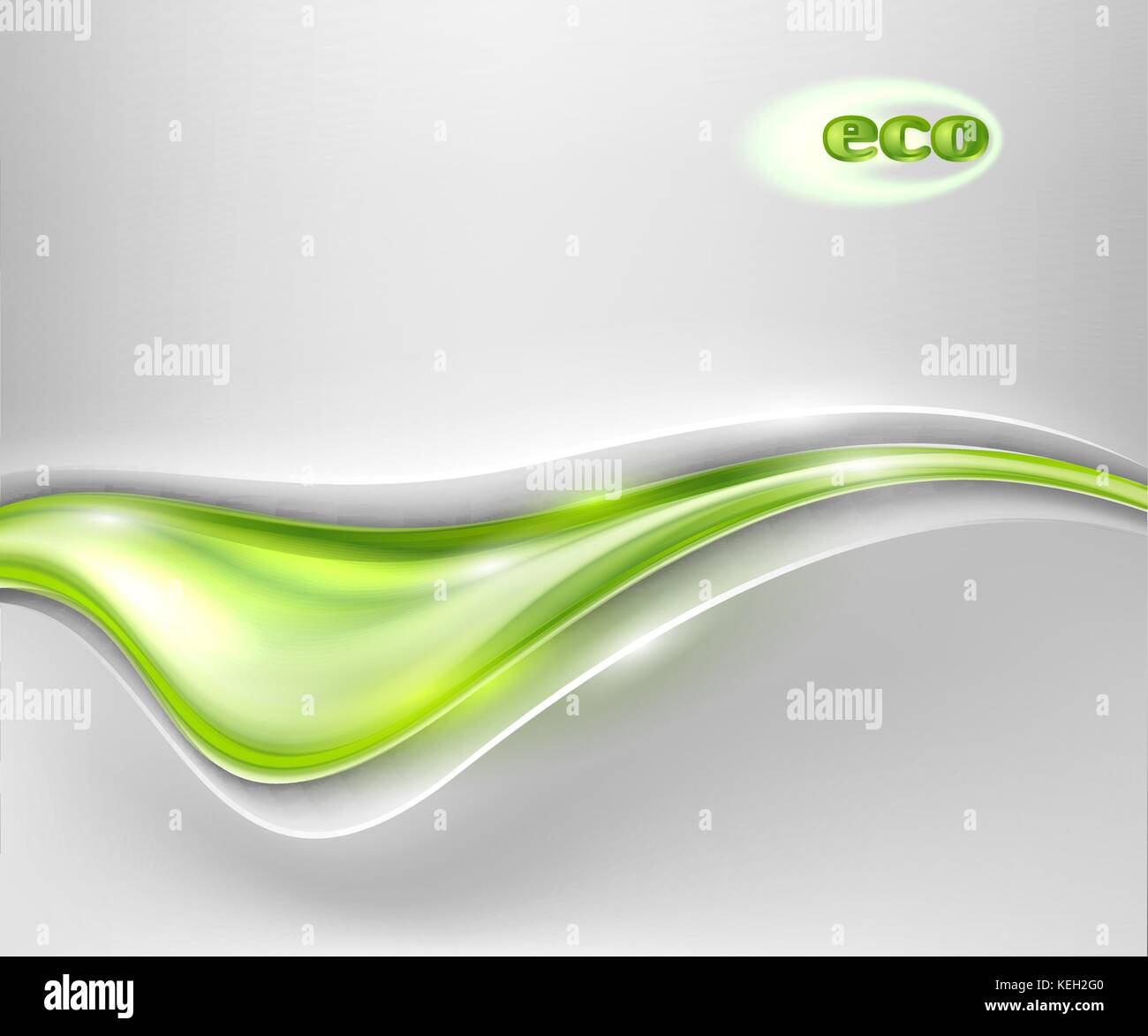 Abstract background with green water drop Stock Vector