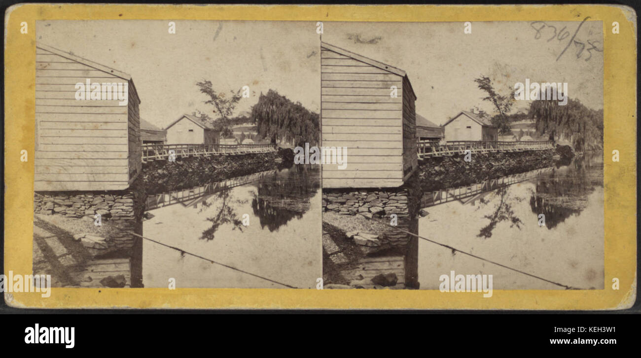 Long Wharf, Fishkill Landing, by E. & H.T. Anthony (Firm) 2 Stock Photo