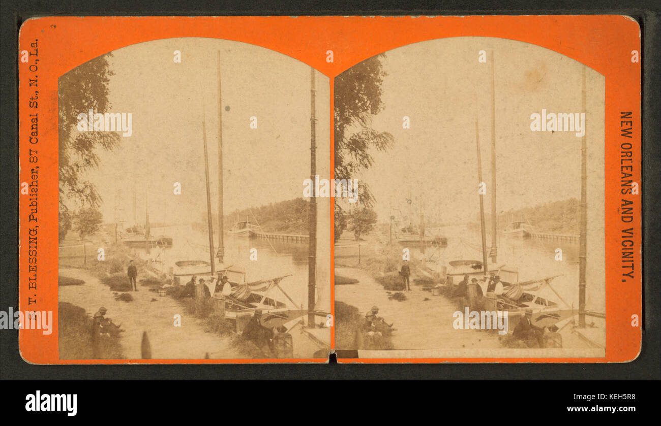 Bayou St. John, Spanish Fort, by S. T. Blessing Stock Photo Alamy