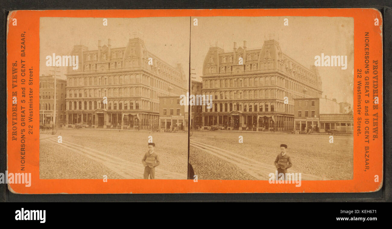 Butler Exchange, from Robert N. Dennis collection of stereoscopic views Stock Photo