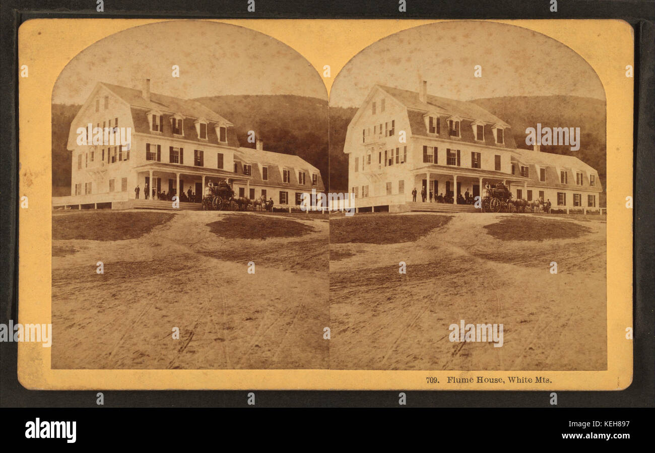 Flume House, White Mts, by Kilburn Brothers Stock Photo Alamy