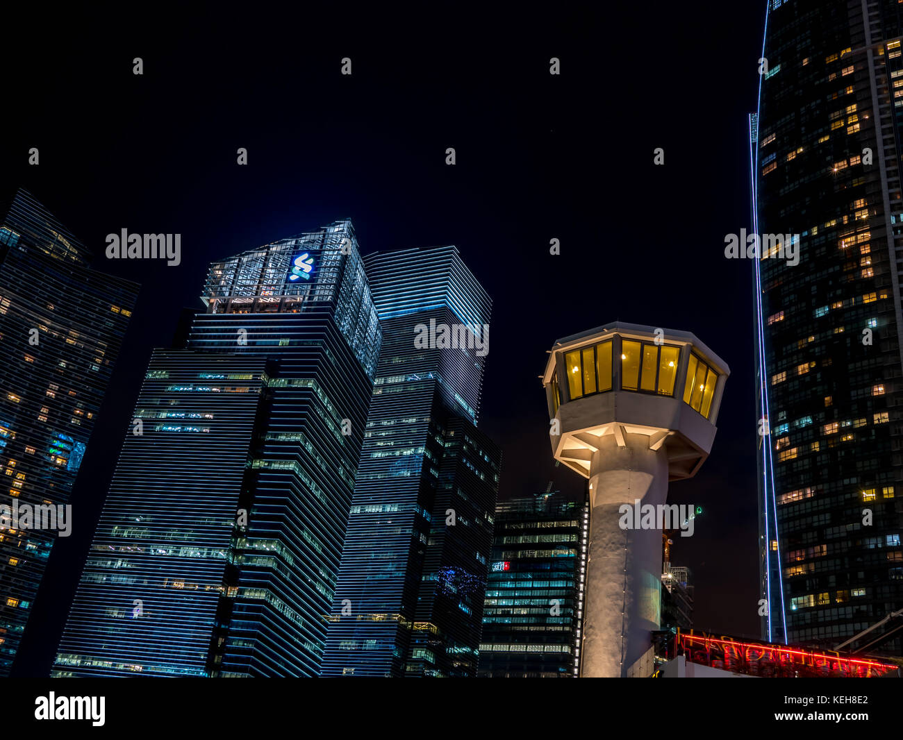 Skyline of Singapore Stock Photo