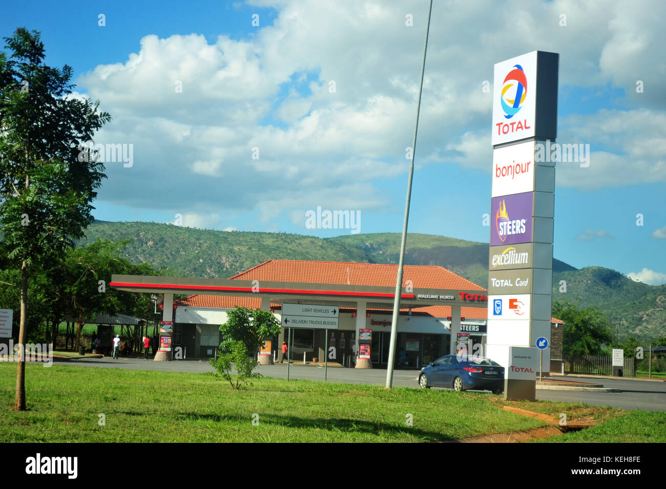 A South African service station Stock Photo