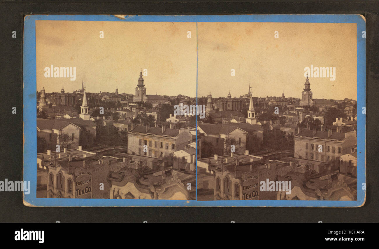 Bird's eye view, looking North West from Insurance building, by W. H