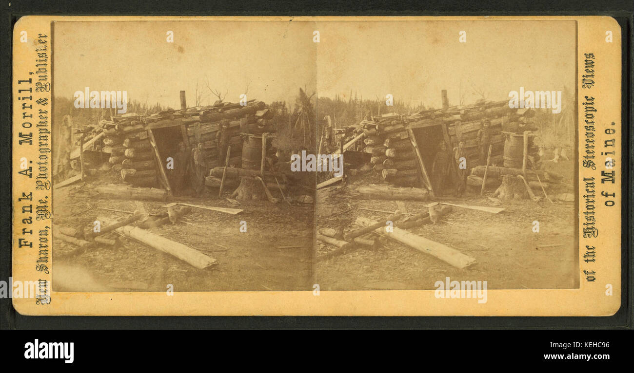 A residence in the Backwoods, Rangeley, by Frank A. Morrill Stock Photo Alamy