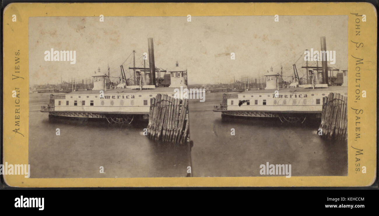 America steamer, Brooklyn, by Moulton, John S., b. ca. 1820 Stock Photo Alamy