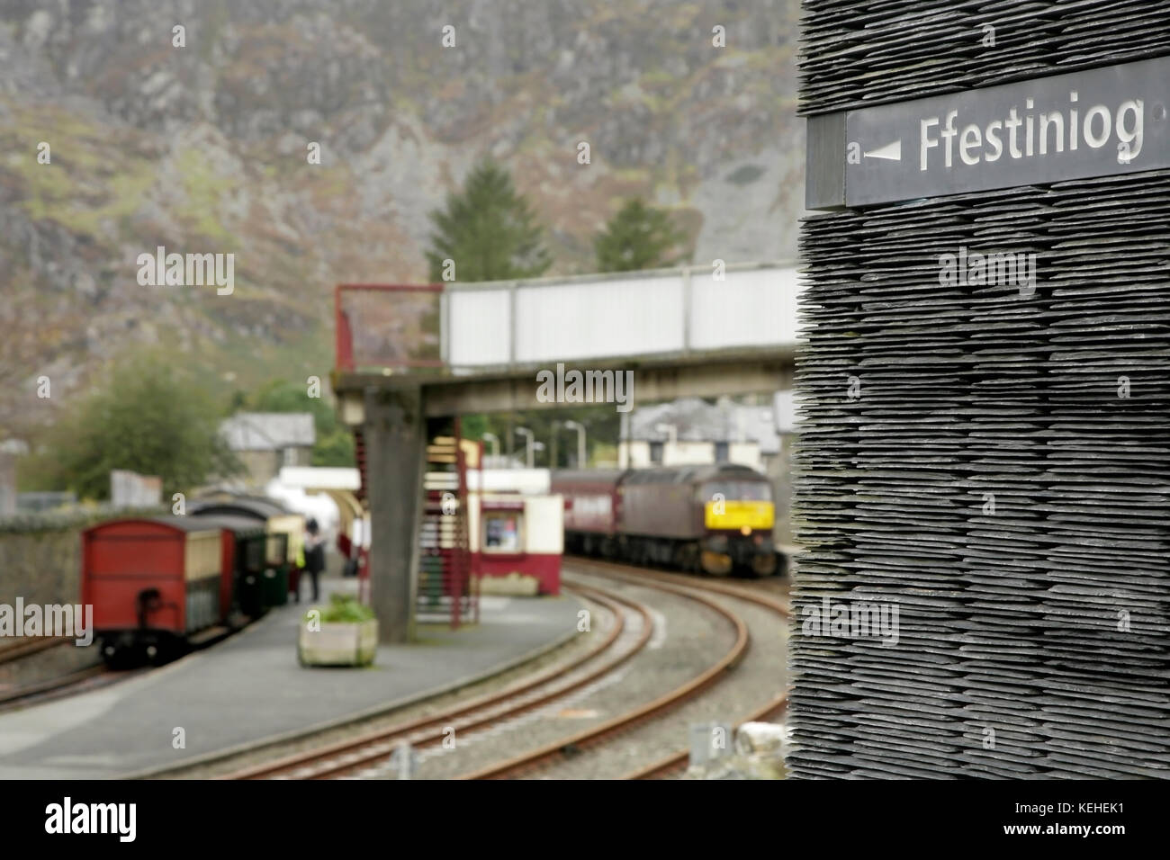 Blaenau Ffestiniog railway station, served by Arriva Trains Wales and