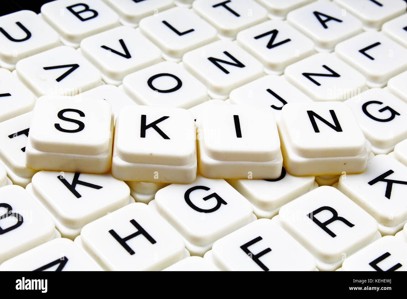 Skin text word crossword. Alphabet letter blocks game texture