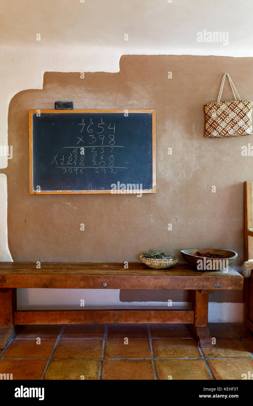 Equation on blackboard Stock Photo